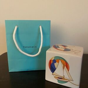Tiffany & Co. Blue Gift Bag and Nautical Decor Cube